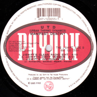 Urban Thermo Dynamics : Manifest Destiny (12")
