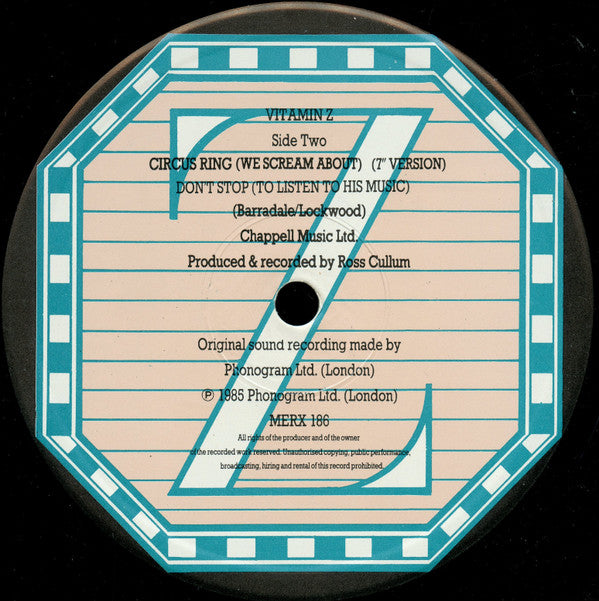 Vitamin Z : Circus Ring (We Scream About) Remix (12")