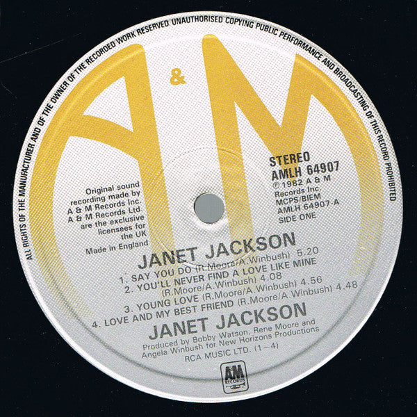 Janet Jackson : Janet Jackson (LP, Album)