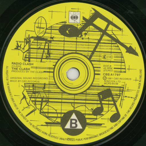 The Clash : Radio Clash (7", Single)