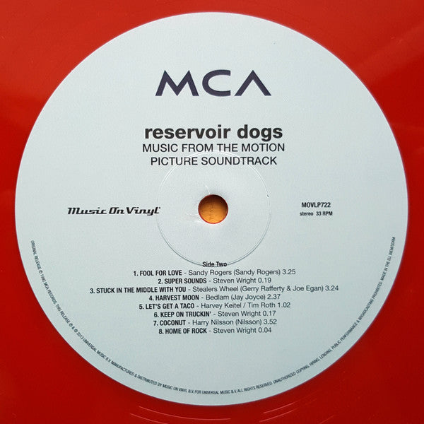 Various : Reservoir Dogs (Music From The Original Motion Picture Soundtrack) (LP, Comp, Ltd, Num, RE, RP, Red)