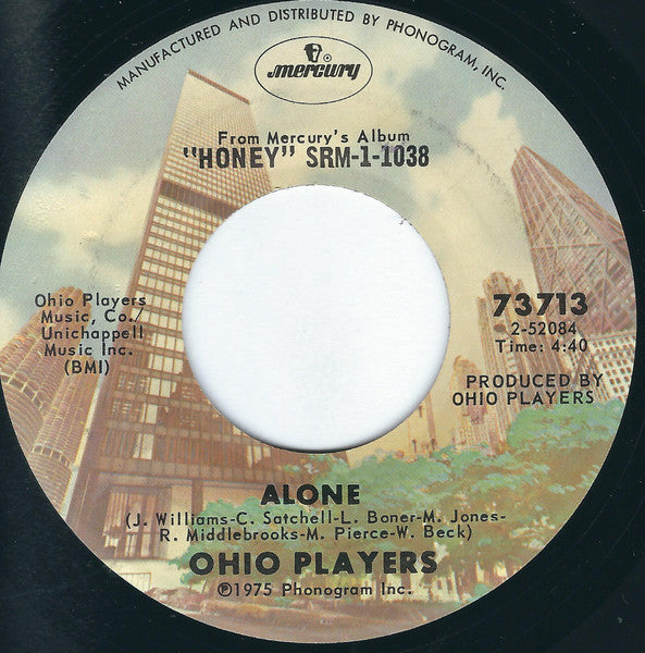 Ohio Players : Sweet Sticky Thing / Alone (7", Single, San)
