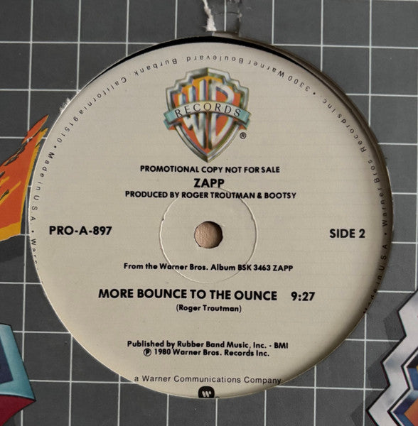 Zapp : More Bounce To The Ounce (12", Promo)