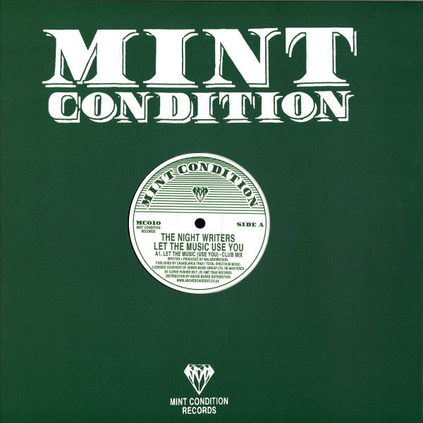 The Night Writers : Let The Music Use You (12", RE, RM)