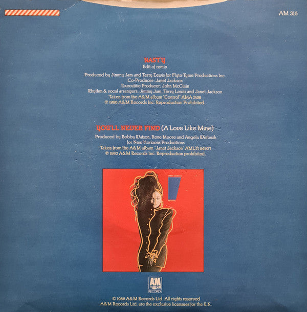 Janet Jackson : Nasty (7", Single)