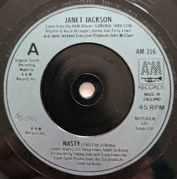 Janet Jackson : Nasty (7", Single)