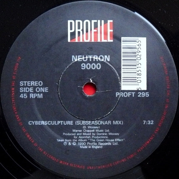 Neutron 9000 : Cybersculpture (12")