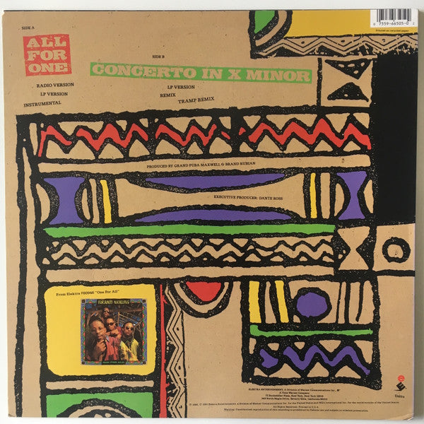 Brand Nubian : All For One (12")