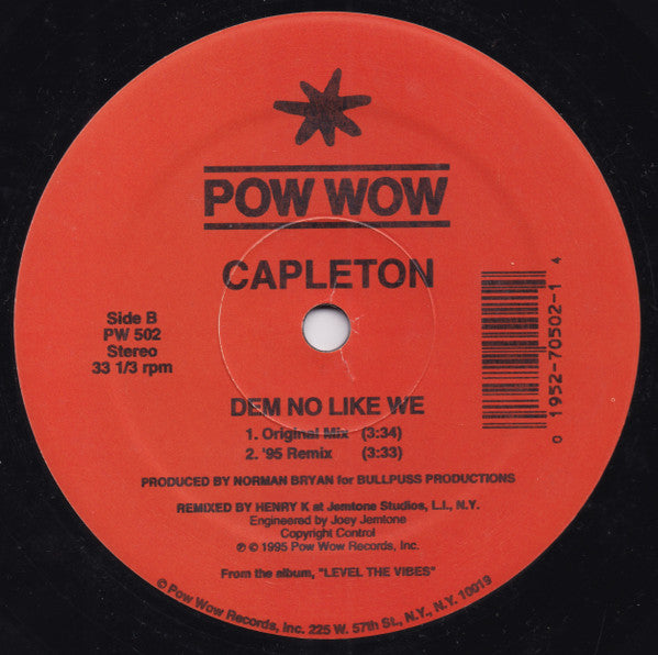 Capleton : Dem No Like We (12")