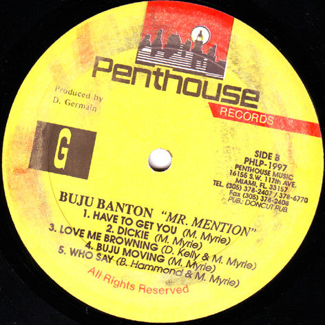 Buju Banton : Mr. Mention (LP, Album)