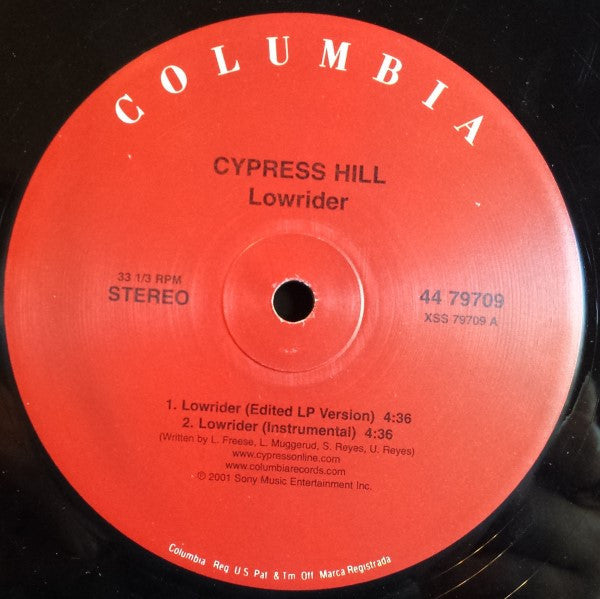 Cypress Hill : Lowrider (12")
