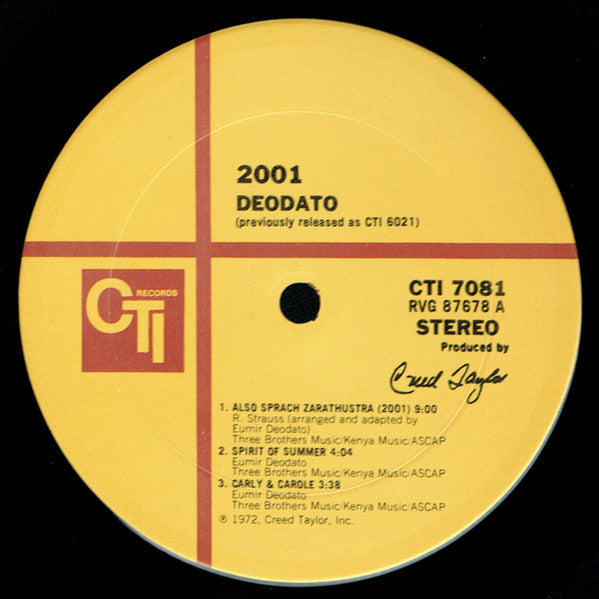 Eumir Deodato : Prelude (LP, Album, RE)