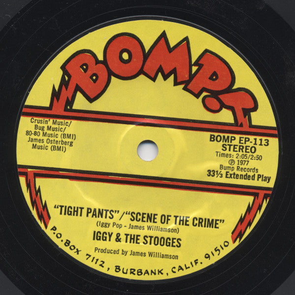 Iggy And The Stooges* : I'm Sick Of You! (7", EP, Red)
