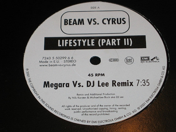 Beam vs. Cyrus : Lifestyle (Part II) (12", Par)