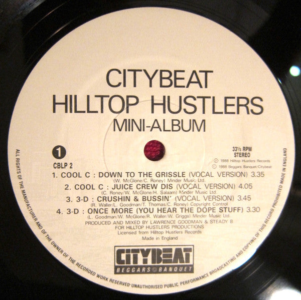 Cool C / 3-D* : Hilltop Hustlers (12", MiniAlbum)
