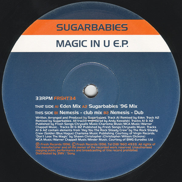 Sugarbabies : Magic In U EP (12", EP)
