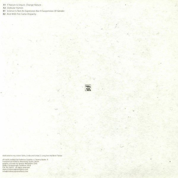 Serena Butler : We Want Neither Clean Hands Nor Beautiful Souls (12", EP)