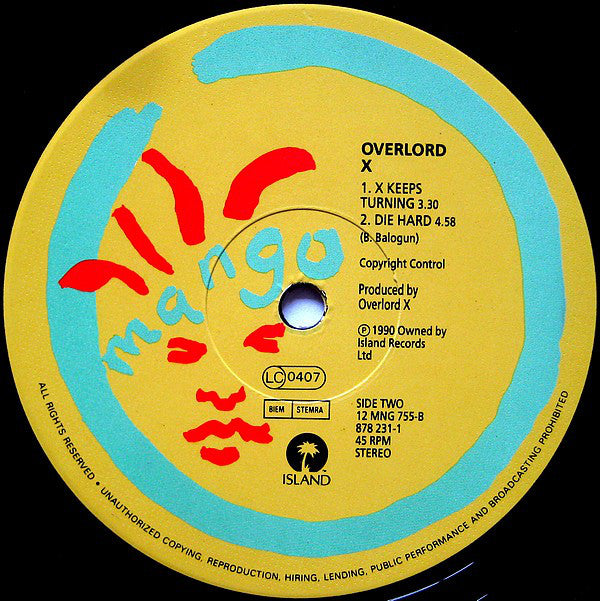 Overlord X : You Oughta Get Rushed (12")