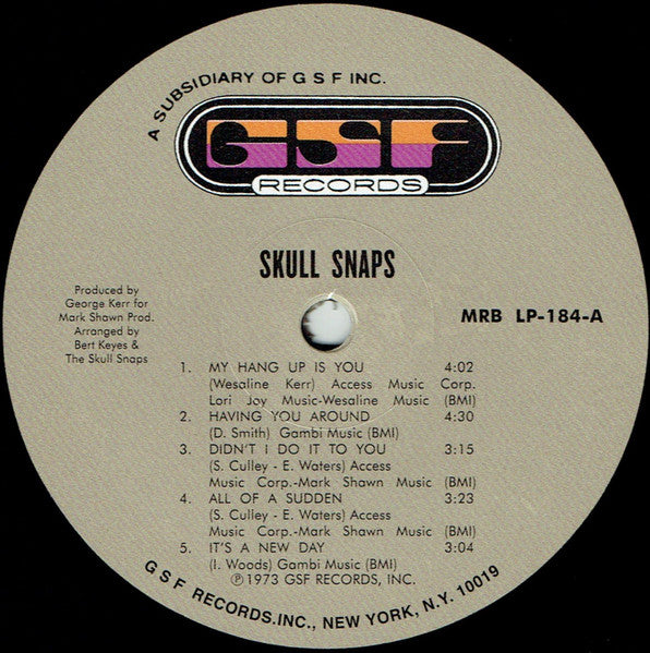 Skull Snaps : Skull Snaps (LP, Album, RE, Gat)
