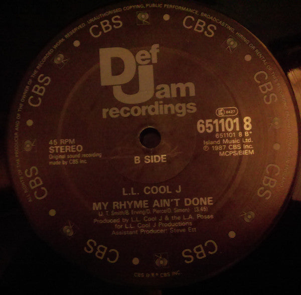 L.L. Cool J* : I Need Love (12")