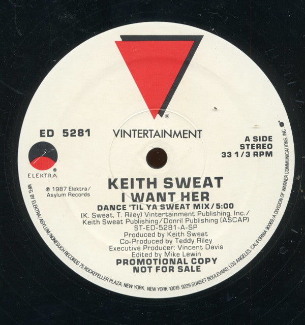 Keith Sweat : I Want Her (12", Promo)