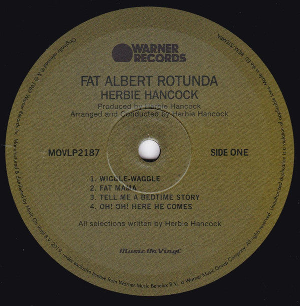 Herbie Hancock : Fat Albert Rotunda (LP, Album, RE)