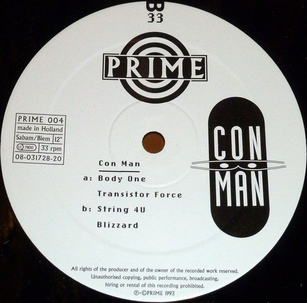 Con Man : Transient Analysis (12")