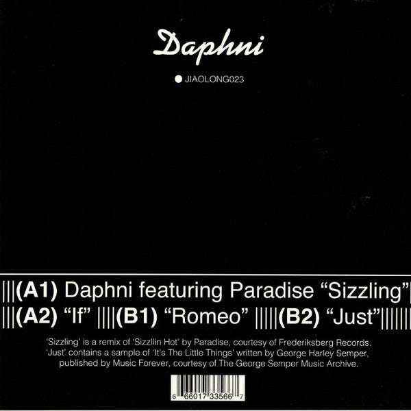 Daphni : Sizzling EP (12", EP)