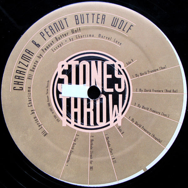 Charizma & Peanut Butter Wolf : My World Premiere (12", Single)