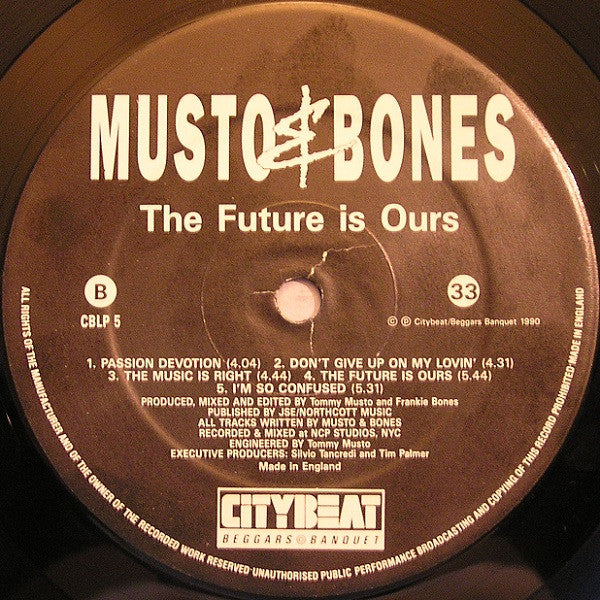 Musto & Bones : The Future Is Ours (LP, Album)