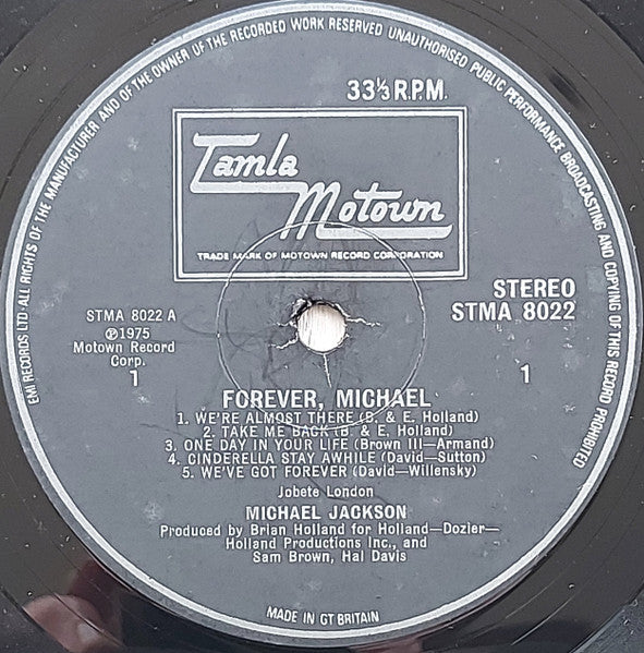 Michael Jackson : Forever, Michael (LP, Album, Gat)