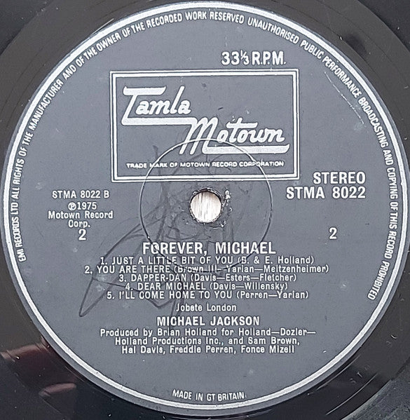 Michael Jackson : Forever, Michael (LP, Album, Gat)