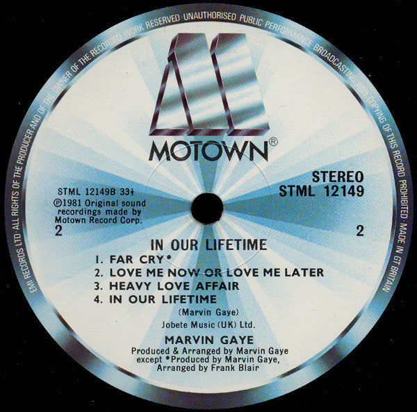 Marvin Gaye : In Our Lifetime (LP, Album)