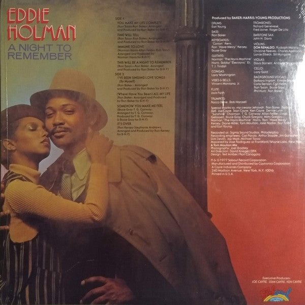 Eddie Holman : A Night To Remember (LP, Album, Pit)