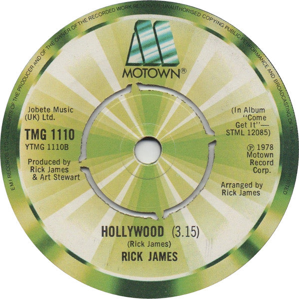 Rick James : You And I (7", Gre)