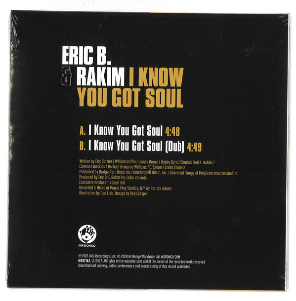 Eric B. And Rakim* : I Know You Got Soul (7", Single)