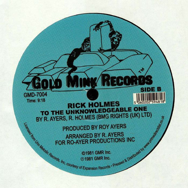 Rick Holmes : Remember To Remember (12", RE)