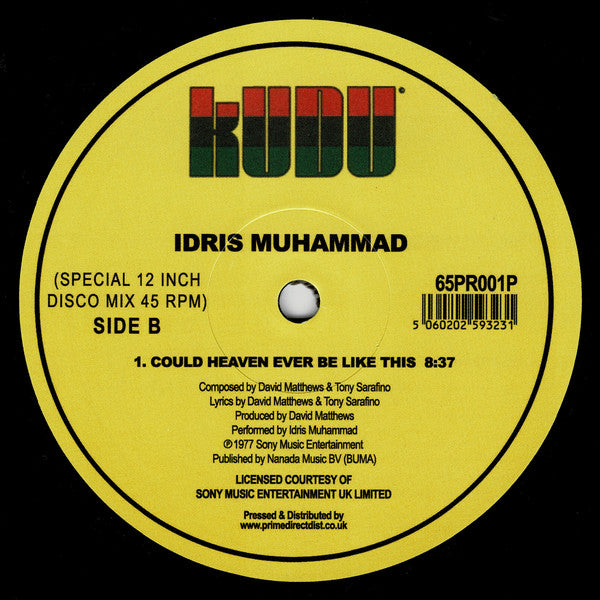 Idris Muhammad : Could Heaven Ever Be Like This (12", RP)