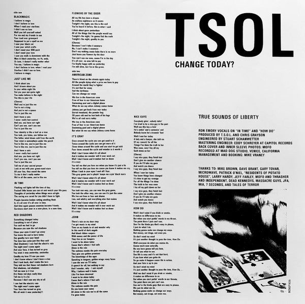T.S.O.L. : Change Today? (LP, Album, Ltd, Num, RE, Gre)