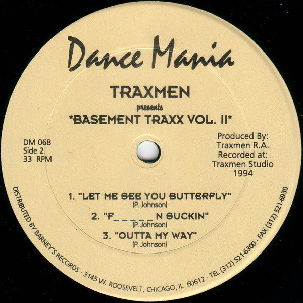 Traxmen : Basement Traxx Vol. II (12")