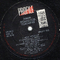Poor Righteous Teachers : Holy Intellect / Self-Styled Wisdom (12", Single)