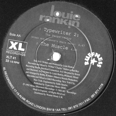 Louie Rankin : The Typewriter EP (12", EP)