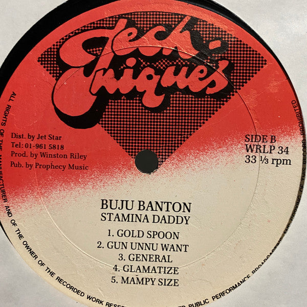 Buju Banton : Stamina Daddy (LP, Album)