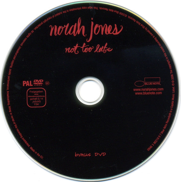 Norah Jones : Not Too Late (CD, Album + DVD-V, PAL + Dlx, Dig)