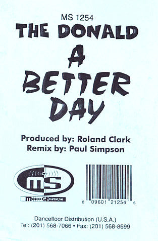Donald O : A Better Day (12", W/Lbl)