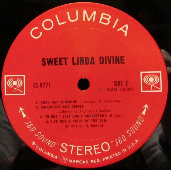 Sweet Linda Divine : Sweet Linda Divine (LP, Album, Gat)