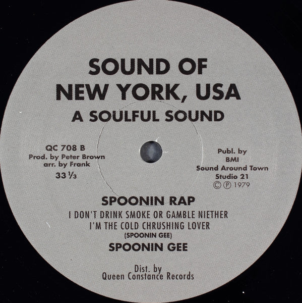 Spoonie Gee : Spoonin Rap (12", RE)