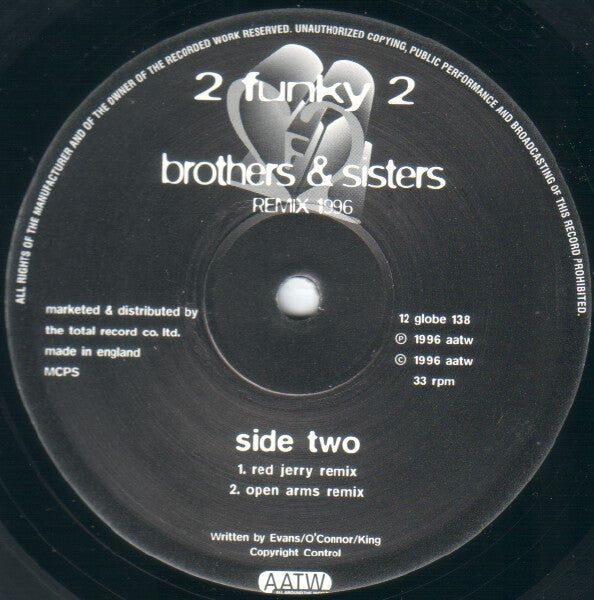 2 Funky 2 : Brothers & Sisters Remix 1996 (12")