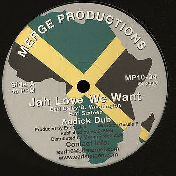 Earl Sixteen : Jah Love We Want / Gold Of Sheba (10")