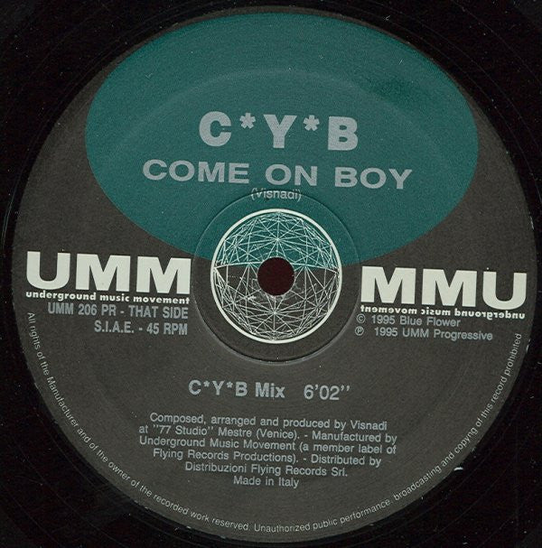 C*Y*B : Come On Boy (12")